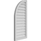 Ekena Millwork Quarter Round Top Left Surface Mount PVC Gable Vent w/ 2"W x 1-1/2"P Brickmould Frame, 18"W x 40"H GVPQL18X4002SN - alternate 3